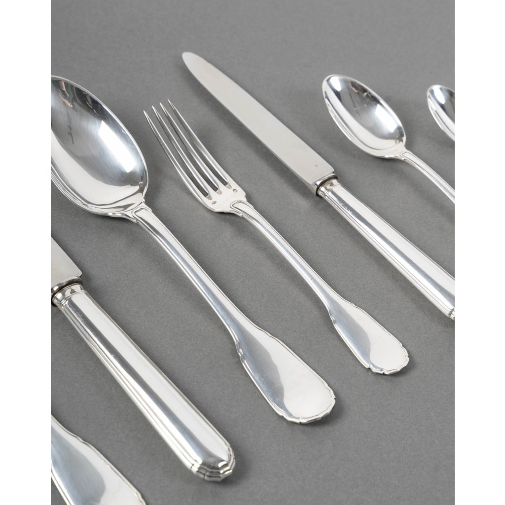 Ménagère « Noailles » argent massif de PUIFORCAT – 42 pièces 4