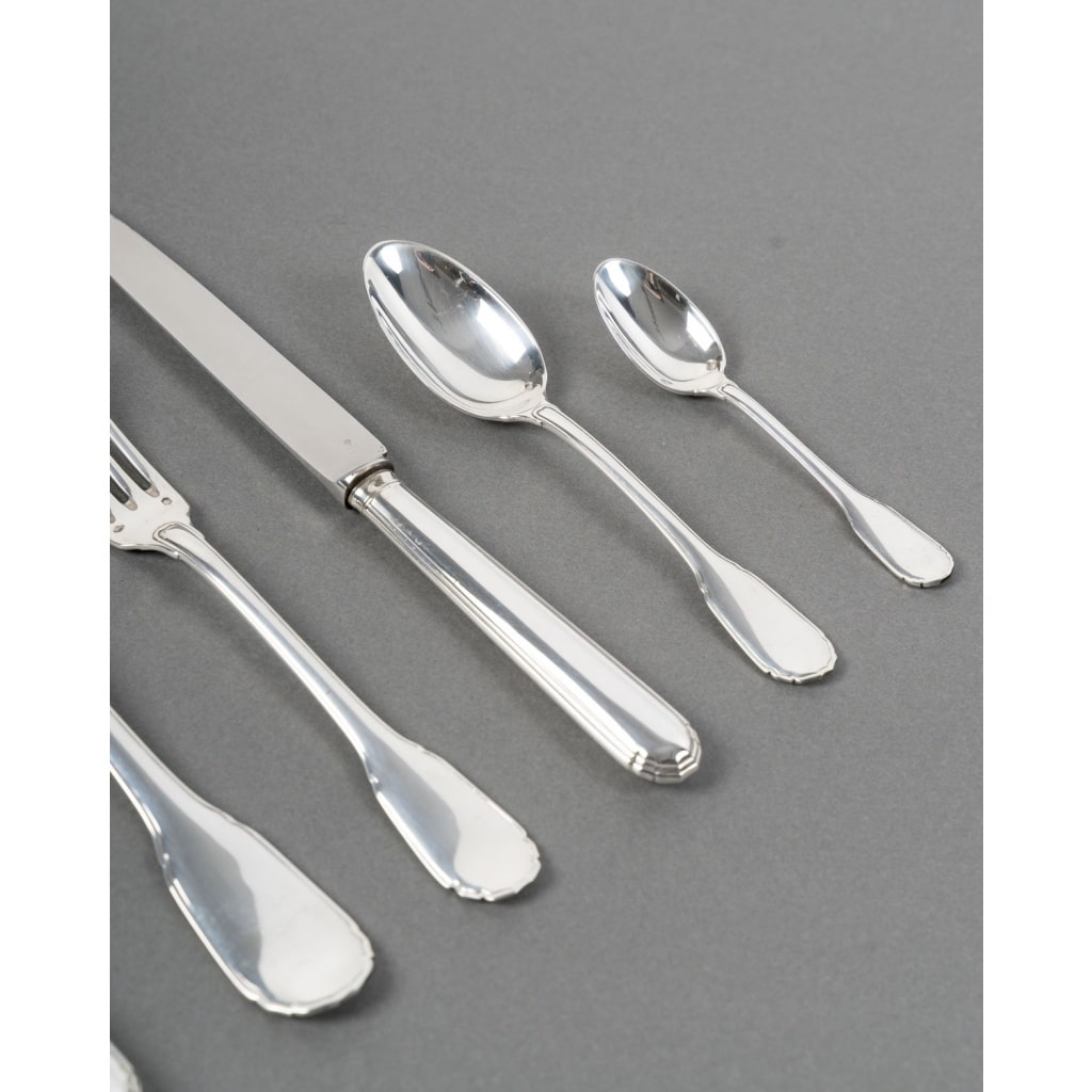 Ménagère « Noailles » argent massif de PUIFORCAT – 42 pièces 5