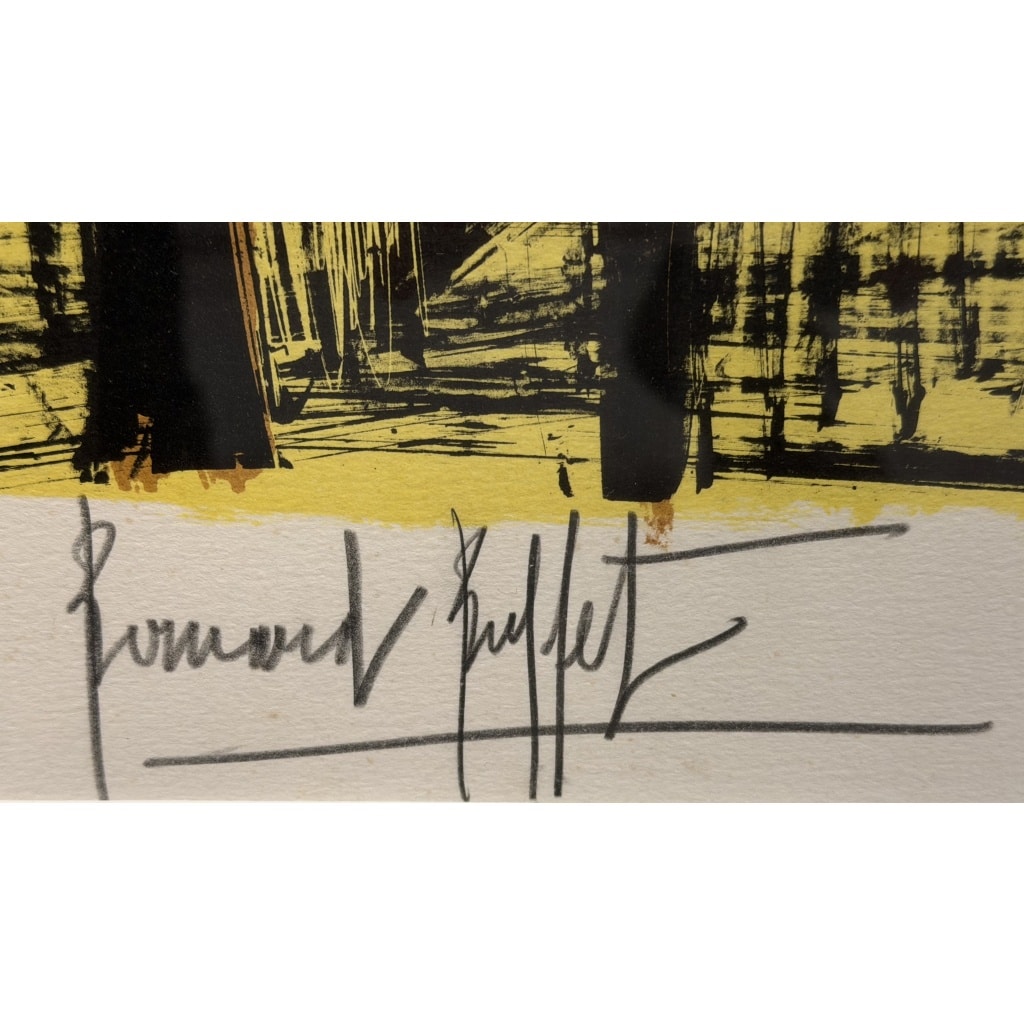 BUFFET Bernard Anthuriums et iris Lithographie en Couleurs Signée certificat d’authenticité 4 BUFFET Bernard Anthuriums et iris Lithographie en Couleurs Signée certificat d’authenticité 4