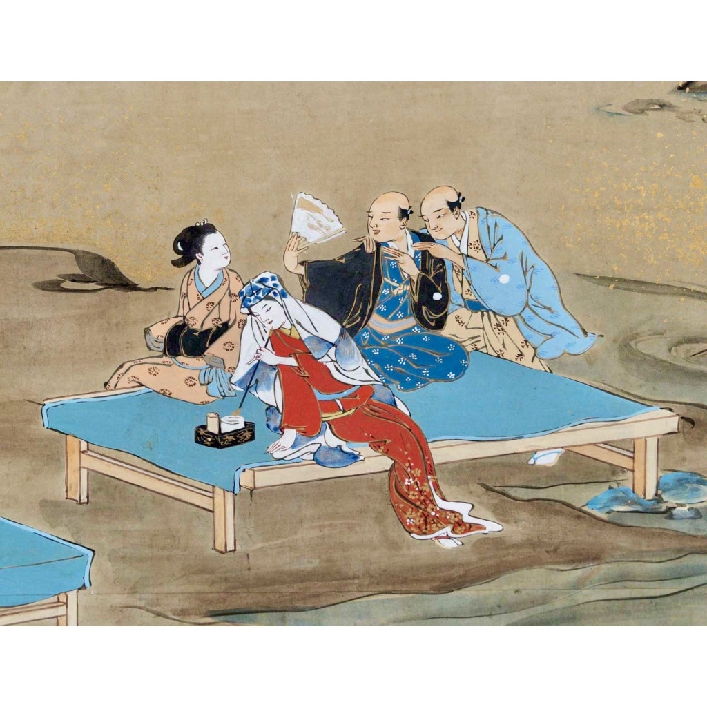 L’automne. Paravents japonais à 2 panneaux. Epoque Meiji (1858-1912) 6 L’automne. Paravents japonais à 2 panneaux. Epoque Meiji (1858-1912) 6