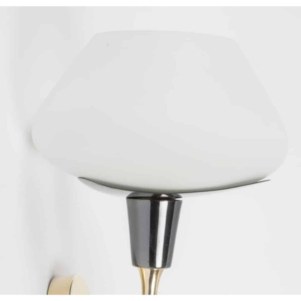 1960 Paire d’appliques murales pour Maison Arlus 3 1960 Paire d’appliques murales pour Maison Arlus 3