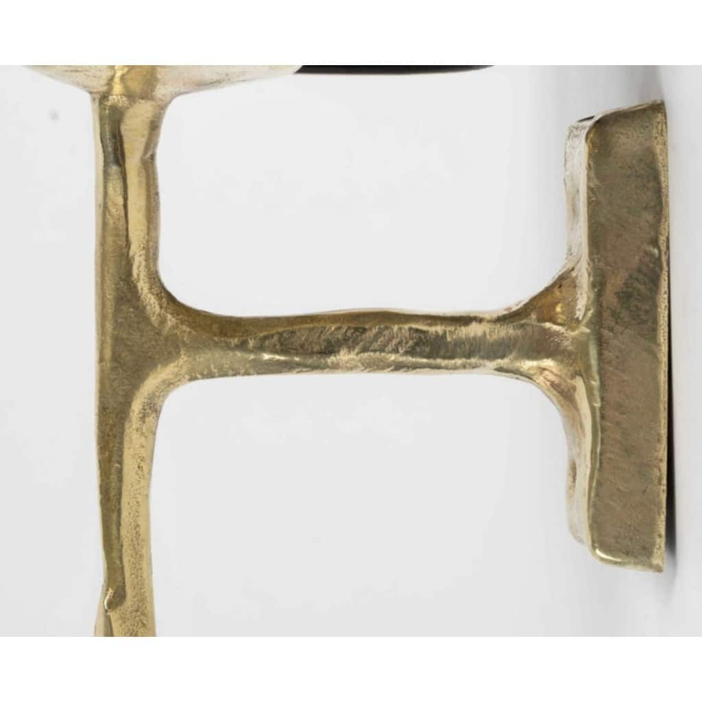 1960 Paire d’appliques murales en bronze par Félix Agostini pour Maison Arlus 4 1960 Paire d’appliques murales en bronze par Félix Agostini pour Maison Arlus 4