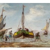 Pierre-Julien Gilbert (1783-1860) Pêcheurs bretons, huile sur bois vers 1820-1850 14