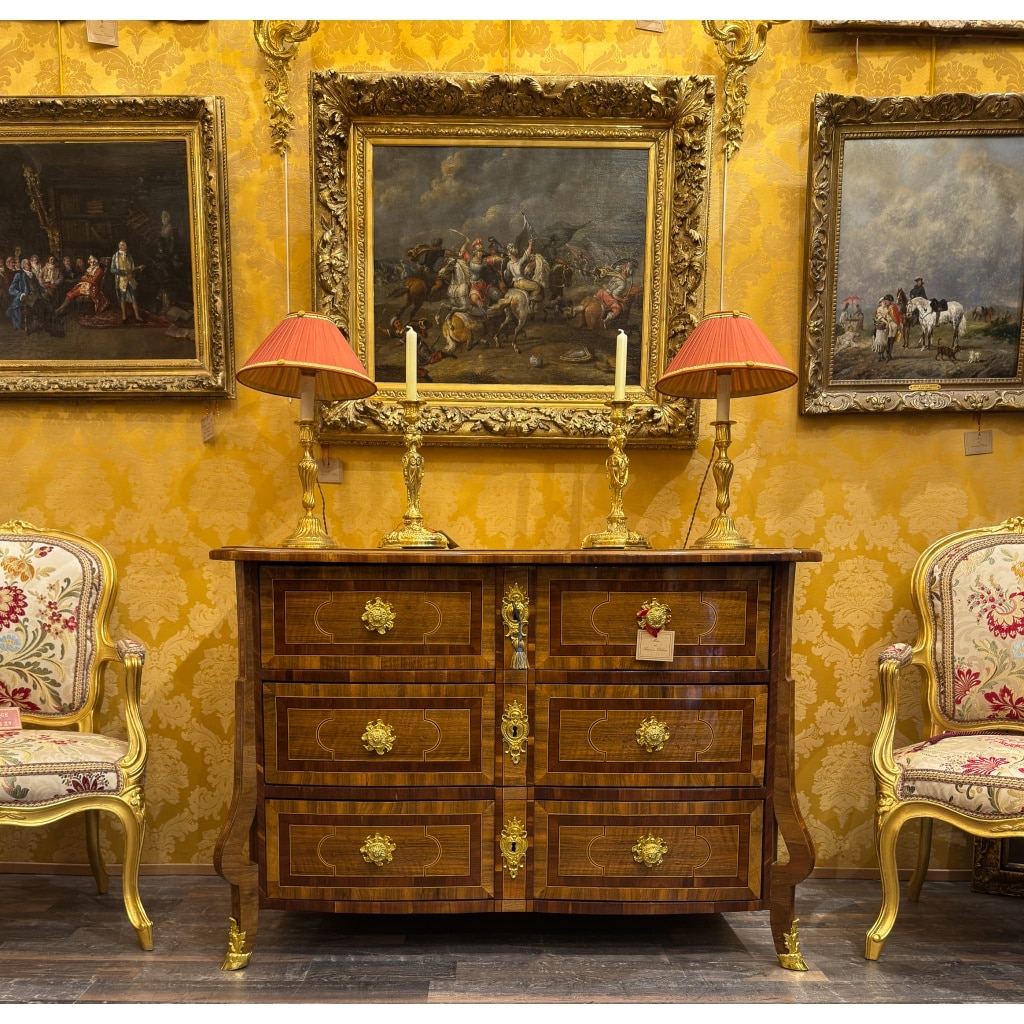 Commode Mazarine du Dauphiné, époque Louis XIV vers 1700 6 Commode Mazarine du Dauphiné, époque Louis XIV vers 1700 6