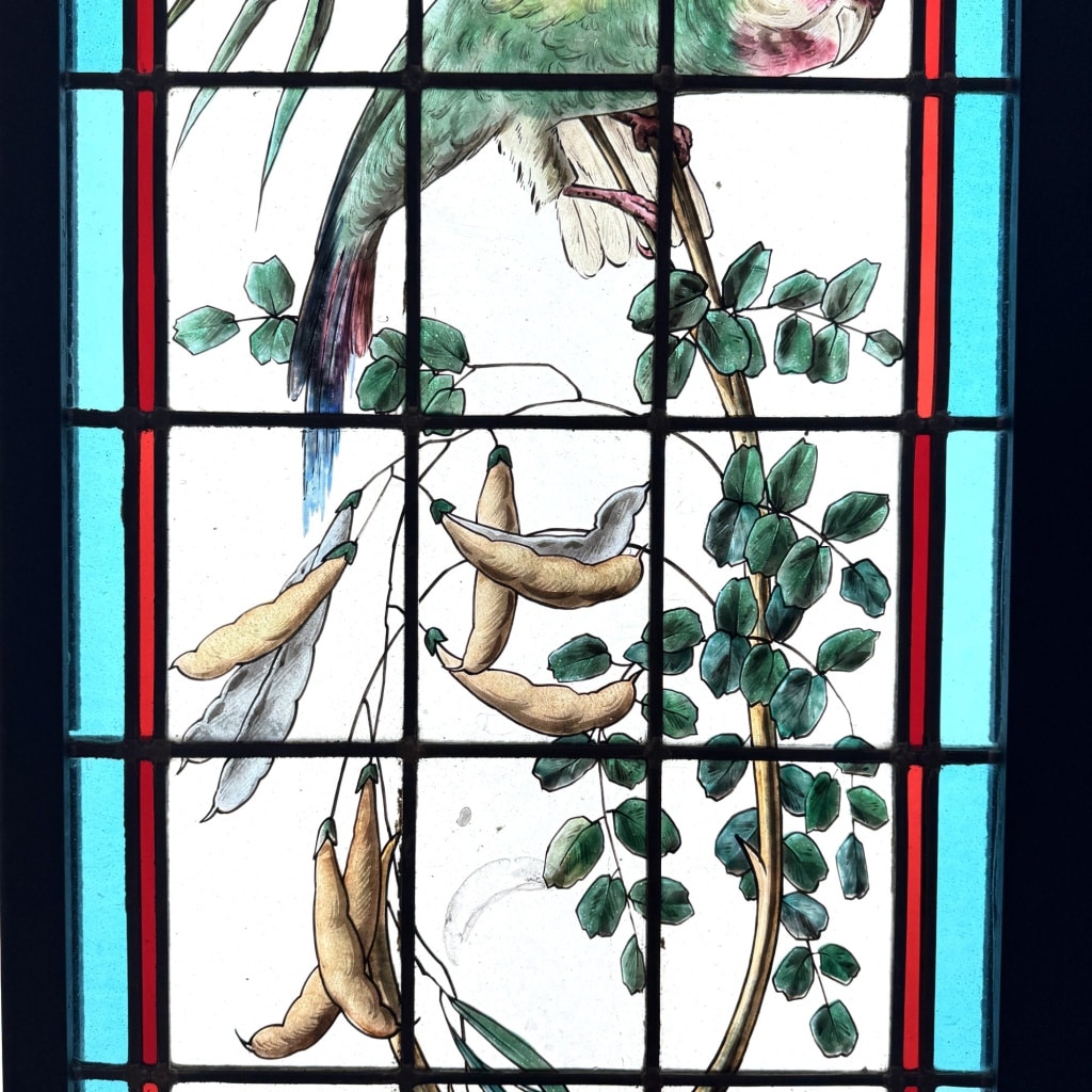 Vitraux aux oiseaux exotiques 7 Vitraux aux oiseaux exotiques 7