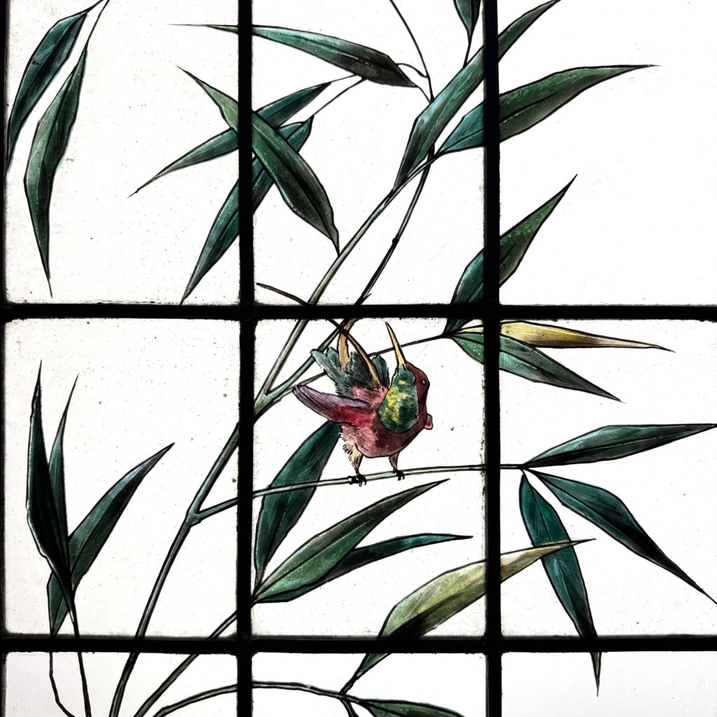 Vitraux aux oiseaux exotiques 10 Vitraux aux oiseaux exotiques 10