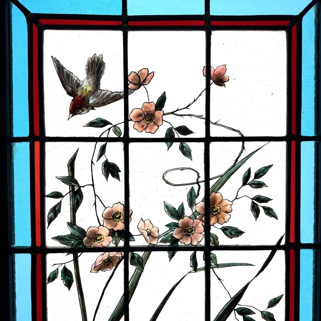 Vitraux aux oiseaux exotiques 9 Vitraux aux oiseaux exotiques 9