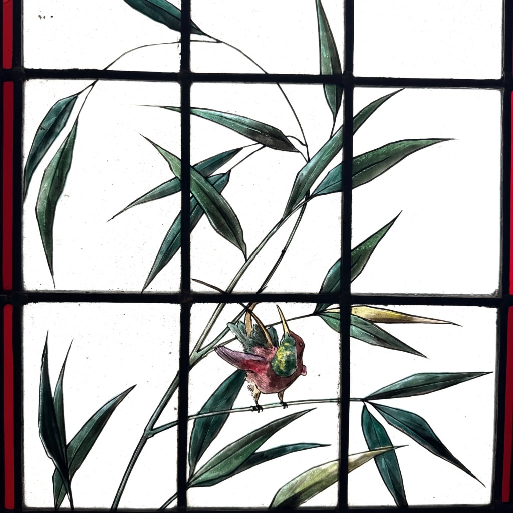 Vitraux aux oiseaux exotiques 12 Vitraux aux oiseaux exotiques 12