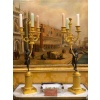 Paire de candélabres en bronze à décor de figures antiques, époque Empire vers 1805-1810 17