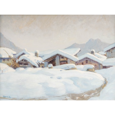 Jules Emile ZINGG (1882- 1942) Paysage de neige 2 Jules Emile ZINGG (1882- 1942) Paysage de neige 2