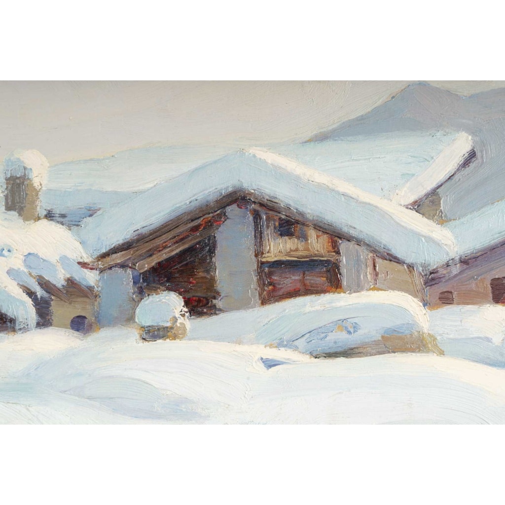Jules Emile ZINGG (1882- 1942) Paysage de neige 4 Jules Emile ZINGG (1882- 1942) Paysage de neige 4