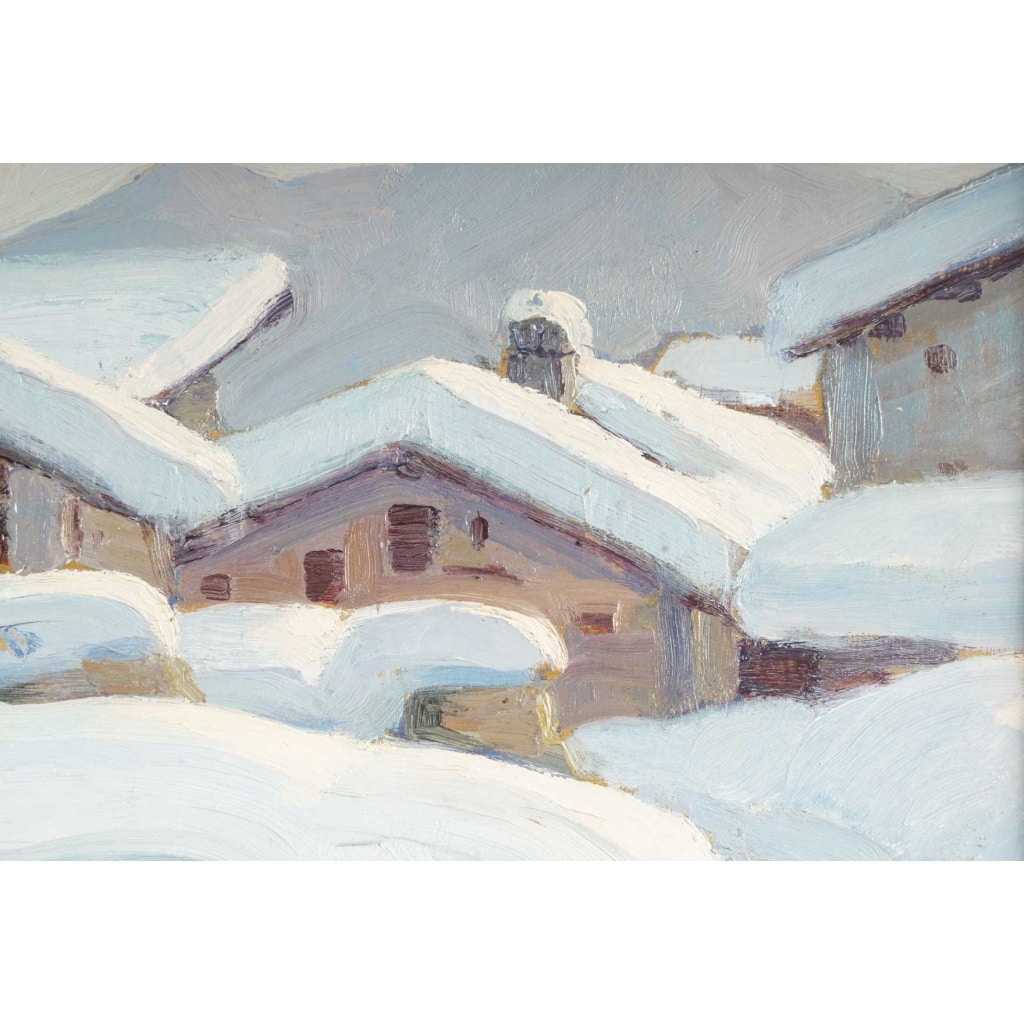 Jules Emile ZINGG (1882- 1942) Paysage de neige 5 Jules Emile ZINGG (1882- 1942) Paysage de neige 5
