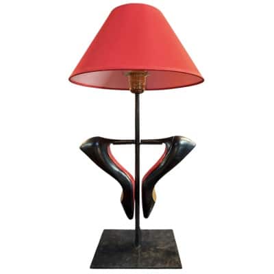Lampe Cendrillon deux chaussures Louboutin montées en lampe. 2 Lampe Cendrillon deux chaussures Louboutin montées en lampe. 2