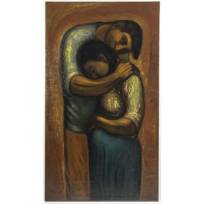 Noé CANJURA (1922 – 1970) L’étreinte,1950 Noé CANJURA (1922 – 1970) L’étreinte,1950