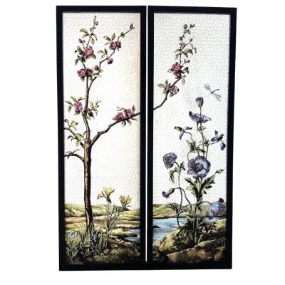 Vitraux bord d’étang (H120 x L86)