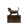 Sculpture en bronze représentant un chien anglais, socle en marbre 12 Sculpture en bronze représentant un chien anglais, socle en marbre 12