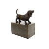 Sculpture en bronze représentant un chien anglais, socle en marbre 15 Sculpture en bronze représentant un chien anglais, socle en marbre 15