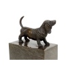 Sculpture en bronze représentant un chien anglais, socle en marbre 16 Sculpture en bronze représentant un chien anglais, socle en marbre 16