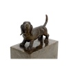 Sculpture en bronze représentant un chien anglais, socle en marbre 20 Sculpture en bronze représentant un chien anglais, socle en marbre 20