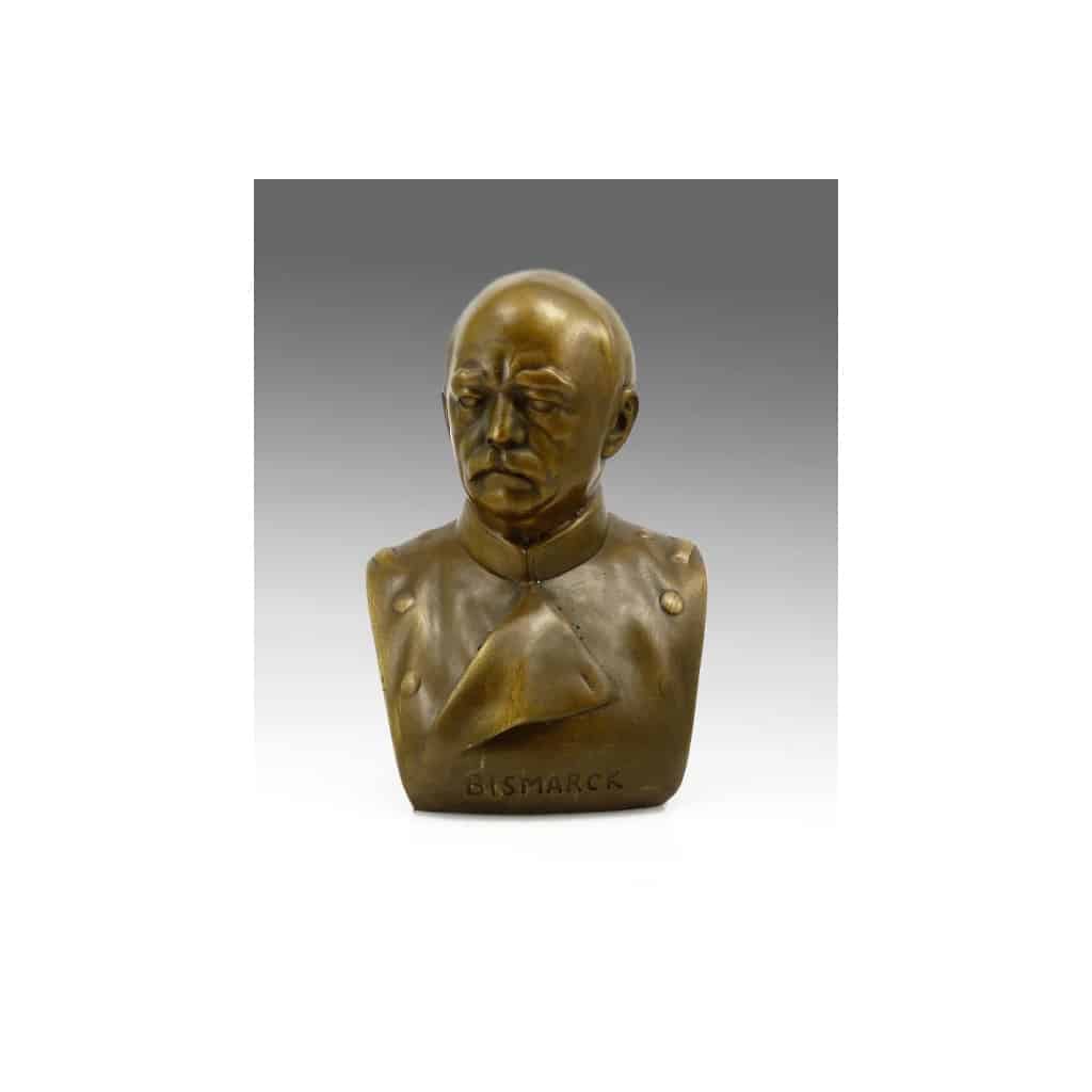 Sculpture représentant Otto von Bismarck – Buste en Bronze 2