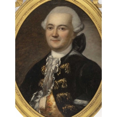 Ecole Française du XVIIIème siècle Portrait d’un gentilhomme 2 Ecole Française du XVIIIème siècle Portrait d’un gentilhomme 2
