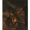 Ville en feu ou parabole de l’incendie de Rome – Attribué à Daniel van Heil (1604 – 1662) 11