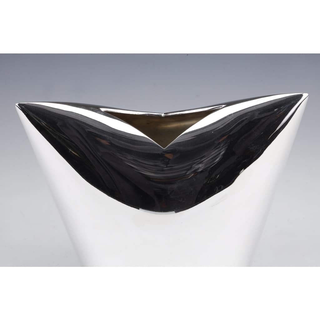 Gabriel DE VECCHI – VASE EN ARGENT MASSIF DESIGN ITALIEN XXè 7