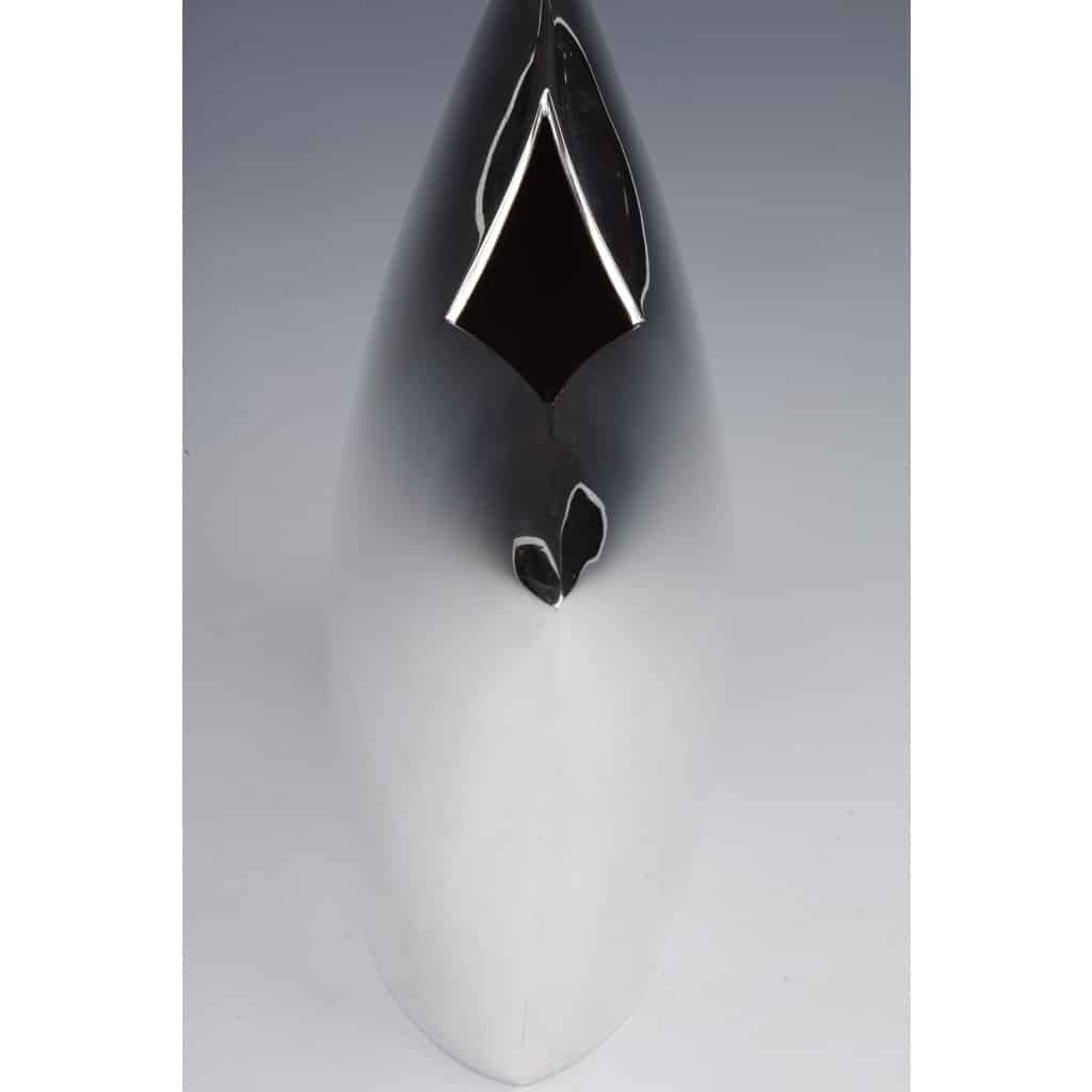 Gabriel DE VECCHI – VASE EN ARGENT MASSIF DESIGN ITALIEN XXè 12