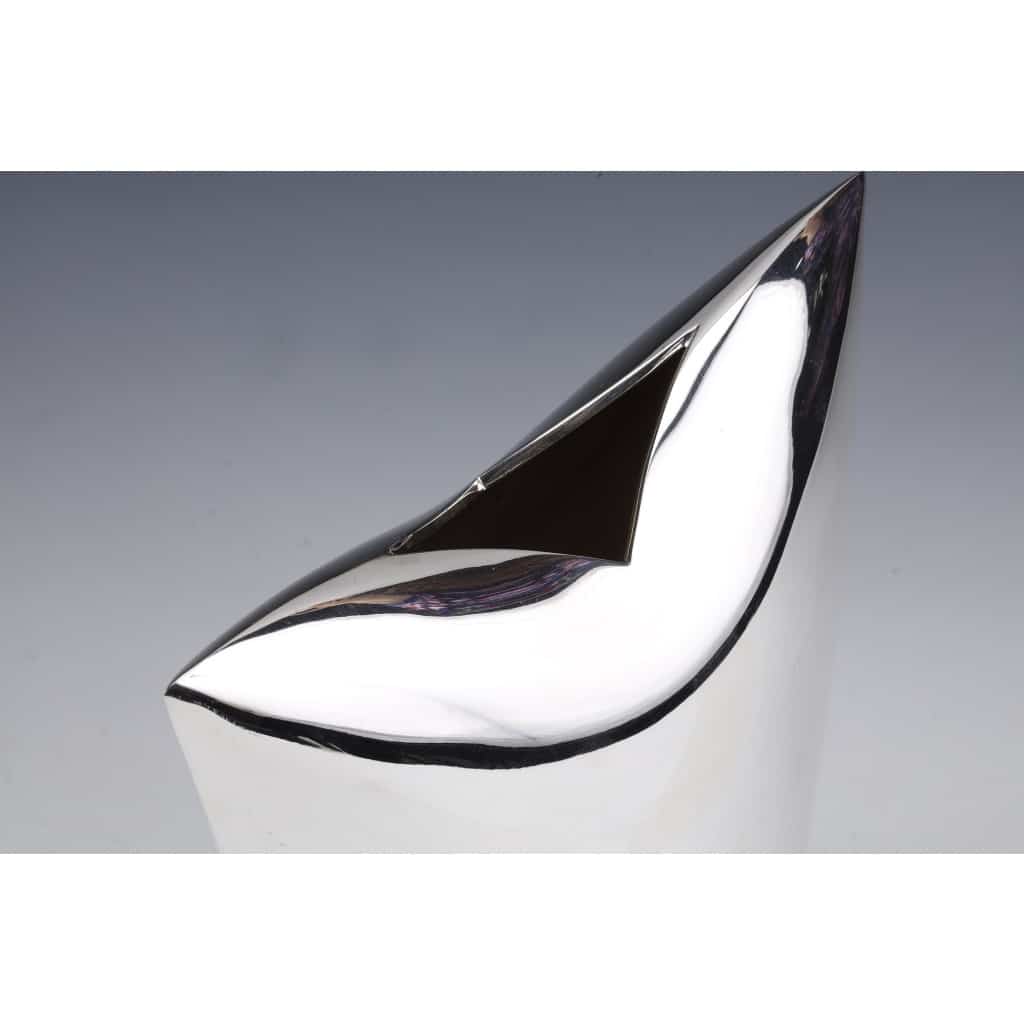 Gabriel DE VECCHI – VASE EN ARGENT MASSIF DESIGN ITALIEN XXè 18