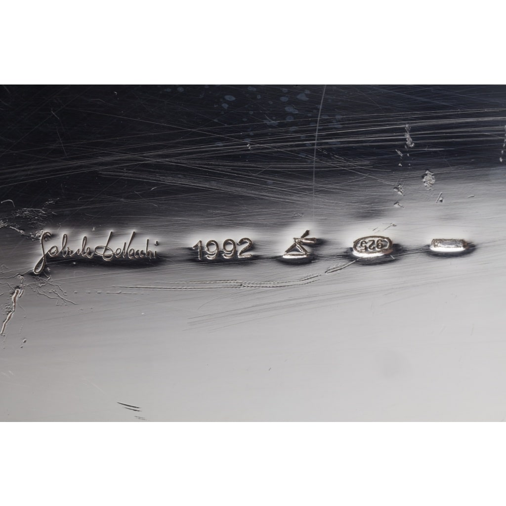 Gabriel DE VECCHI – VASE EN ARGENT MASSIF DESIGN ITALIEN XXè 22