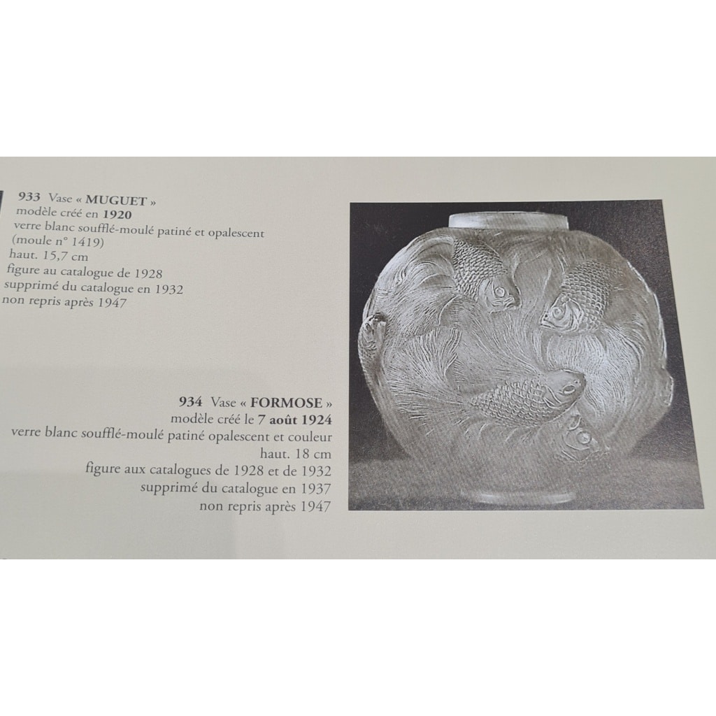 René LALIQUE – Vase FORMOSE créé en 1924 14