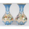 Paire de vases en opaline bleu céleste – XIXe siècle 6