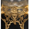 Garniture en cristal gravé et bronze doré, coupe et cornets, style Napoléon III, fin XIXᵉ siècle 15 Garniture en cristal gravé et bronze doré, coupe et cornets, style Napoléon III, fin XIXᵉ siècle 15