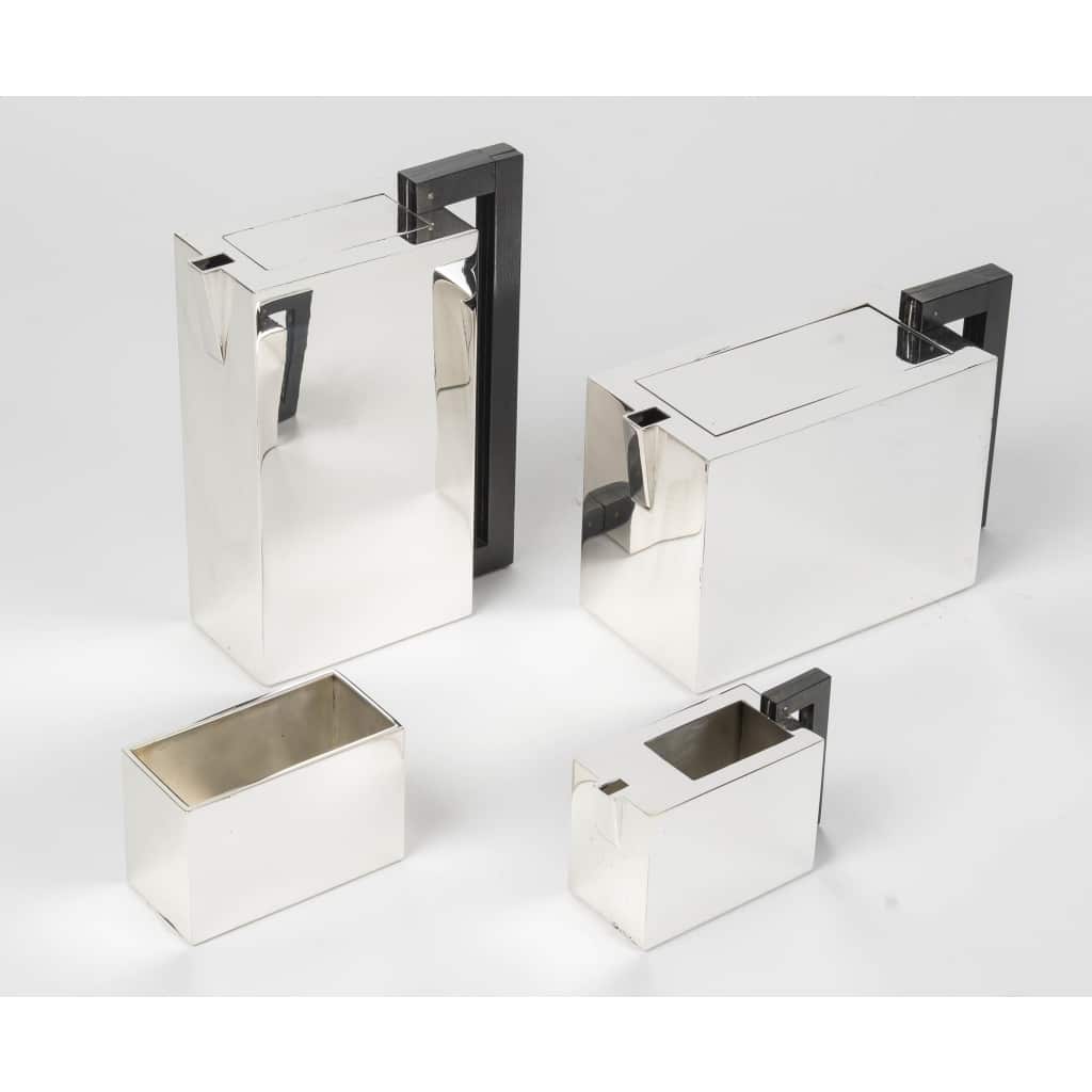 ARMANI CASA Service à thé et café moderniste, argent massif 1970/2000 2 ARMANI CASA Service à thé et café moderniste, argent massif 1970/2000 2