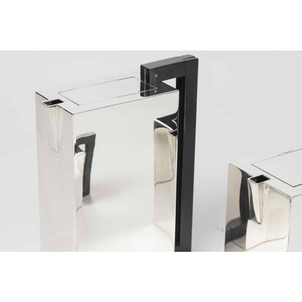 ARMANI CASA Service à thé et café moderniste, argent massif 1970/2000 24 ARMANI CASA Service à thé et café moderniste, argent massif 1970/2000 24