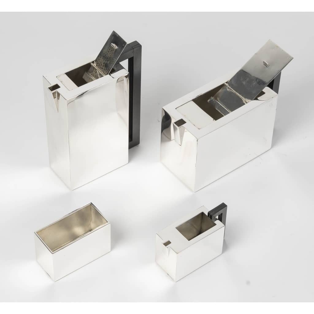 ARMANI CASA Service à thé et café moderniste, argent massif 1970/2000 28 ARMANI CASA Service à thé et café moderniste, argent massif 1970/2000 28