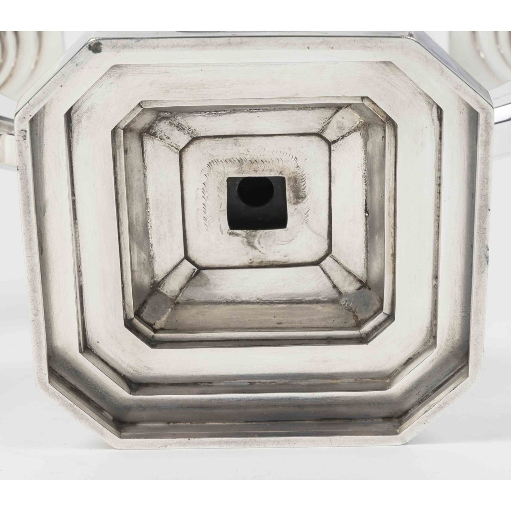 Ravinet d’Enfert – Paire de candélabres en argent massif époque ART DECO 16