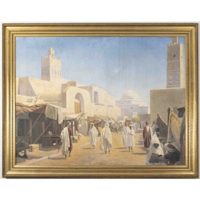 Un tableau orientaliste, le Kairouan, 1900