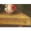 Un grand tableau de fleurs, huile sur toile, XXème siècle 21