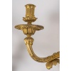 Paire d’appliques de style Louis XVI en bronze ciselé et doré vers 1850-1870 12