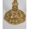 Paire de flambeaux en bronze doré style Rocaille, Palais Ducal de Nevers vers 1800-1820 17