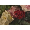 Nature morte au bouquet de Roses huile sur toile de la fin du XIXe siècle 16