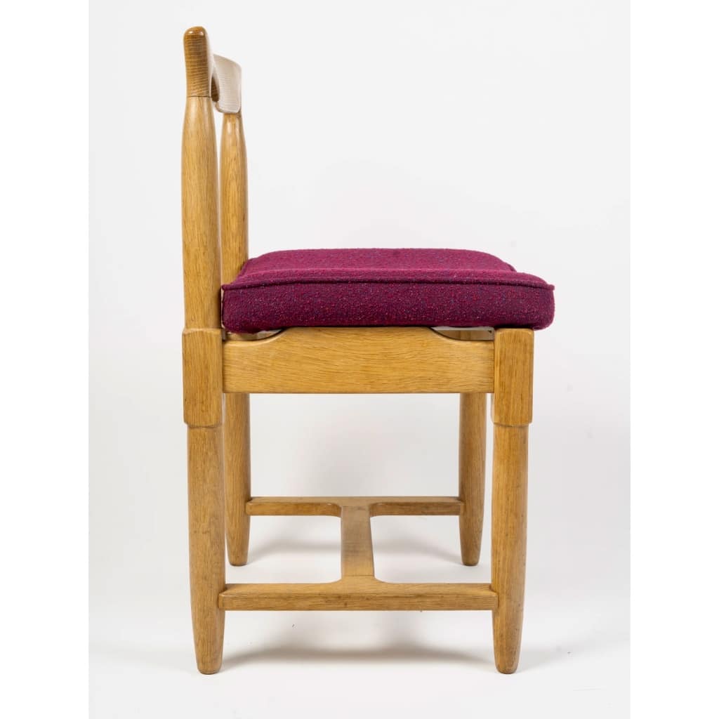 Guillerme et Chambron pour Votre Maison, Ensemble de 4 chaises 1960’s 7 Guillerme et Chambron pour Votre Maison, Ensemble de 4 chaises 1960’s 7