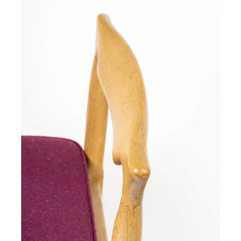 Guillerme et Chambron pour Votre Maison, Ensemble de 4 chaises 1960’s 11 Guillerme et Chambron pour Votre Maison, Ensemble de 4 chaises 1960’s 11