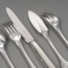 JEAN E. PUIFORCAT MENAGERE EN ARGENT MASSIF 106 PIECES MODELE COLBERT – EPOQUE 1930 35