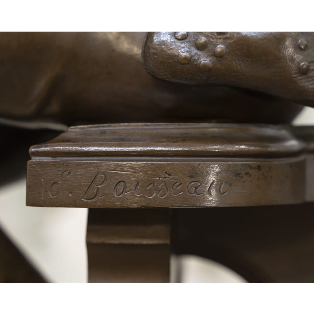 Sculpture – Le Troubadour , Émile Boisseau (1842-1923) – Bronze 11