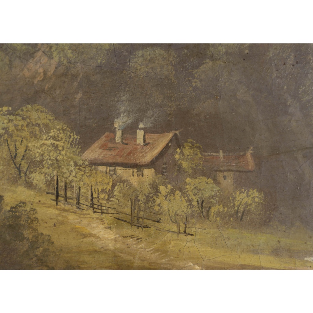 Un paysage de forêt, Josefine Griefenburg, XIXème siècle 6