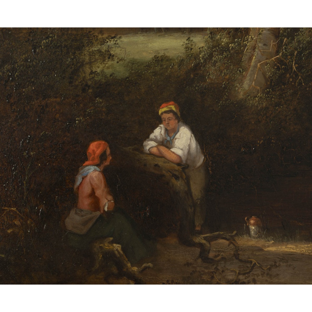 Ecole flamande, une paire de tableaux huile sur toile, XIXème siècle 17