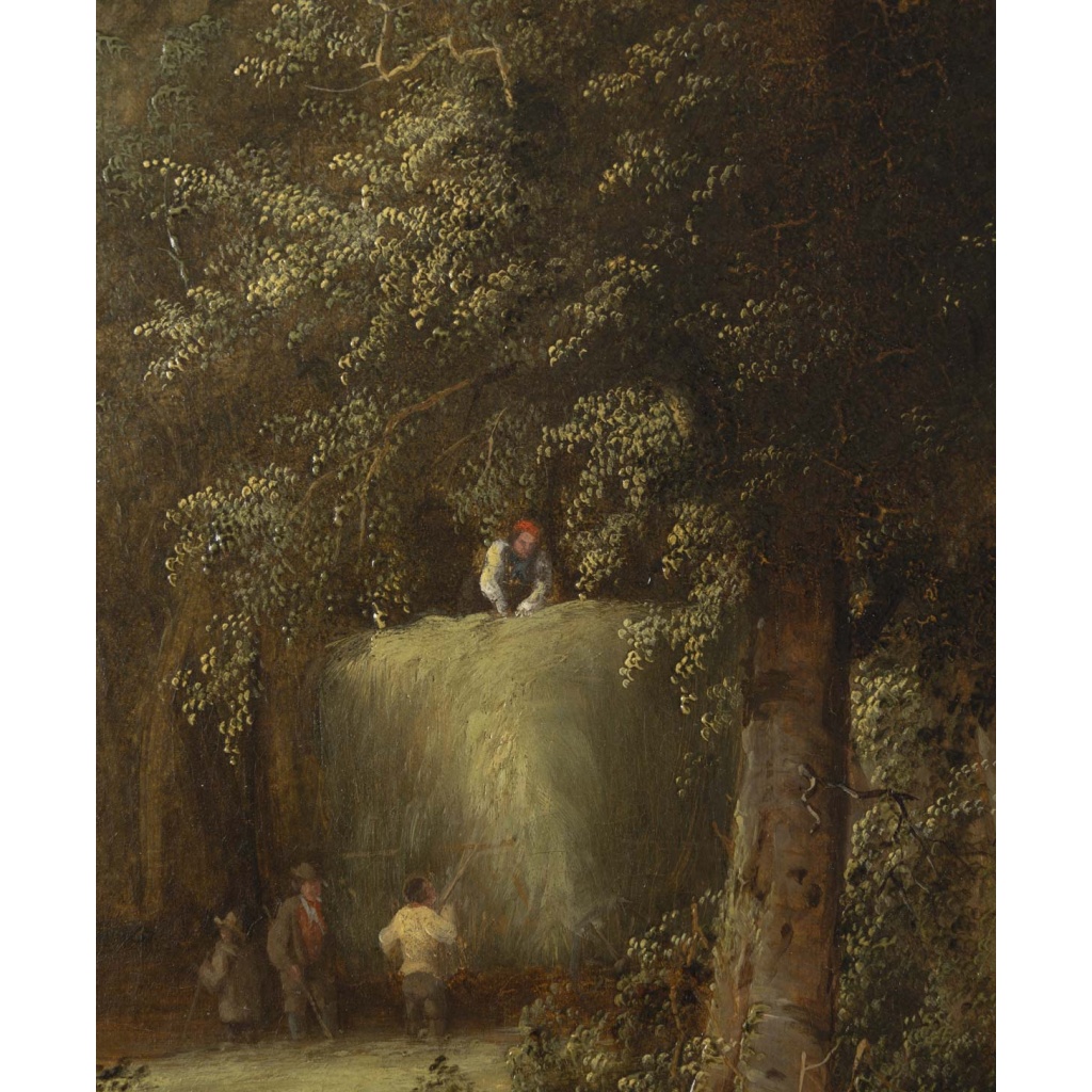 Ecole flamande, une paire de tableaux huile sur toile, XIXème siècle 16