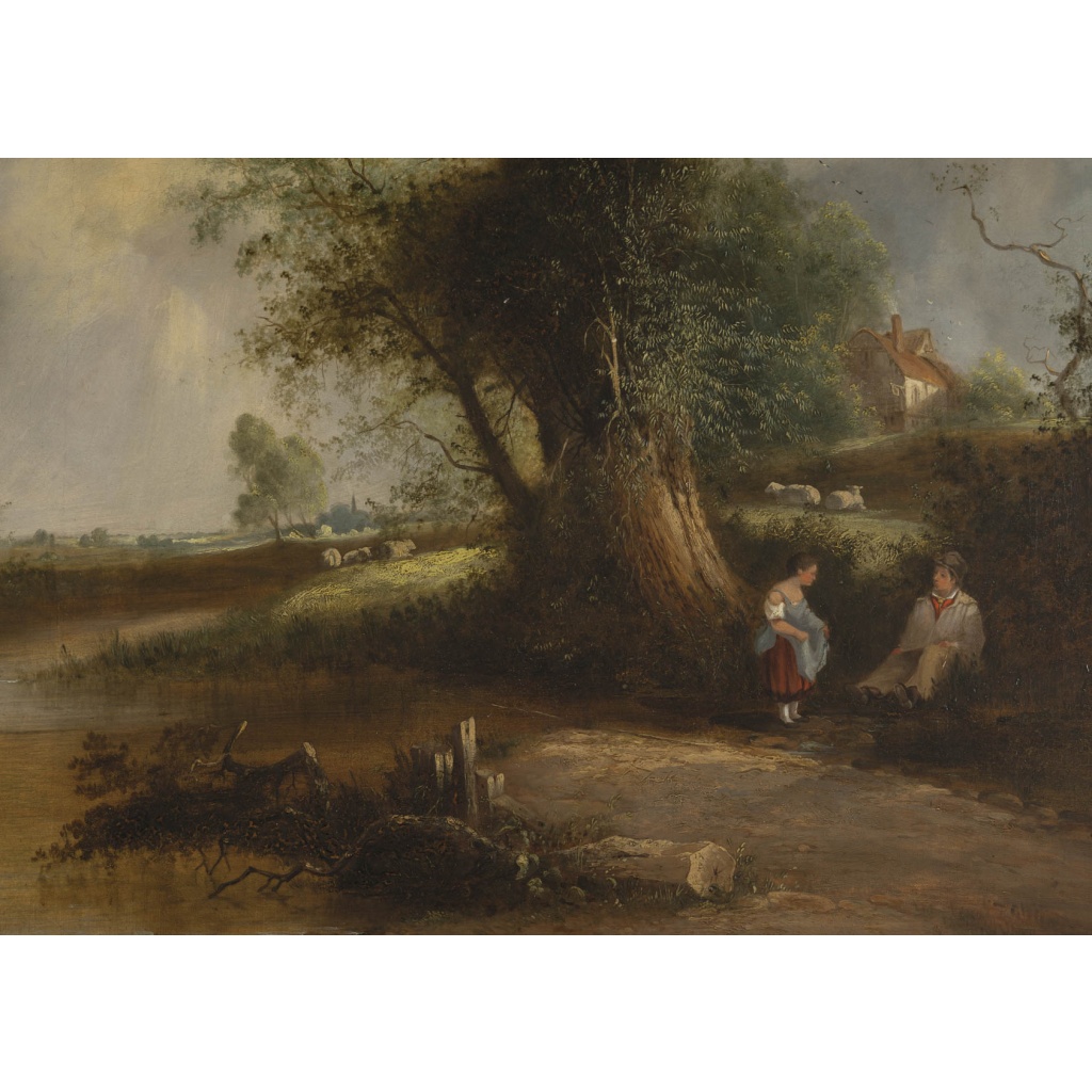 Ecole flamande, une paire de tableaux huile sur toile, XIXème siècle 13